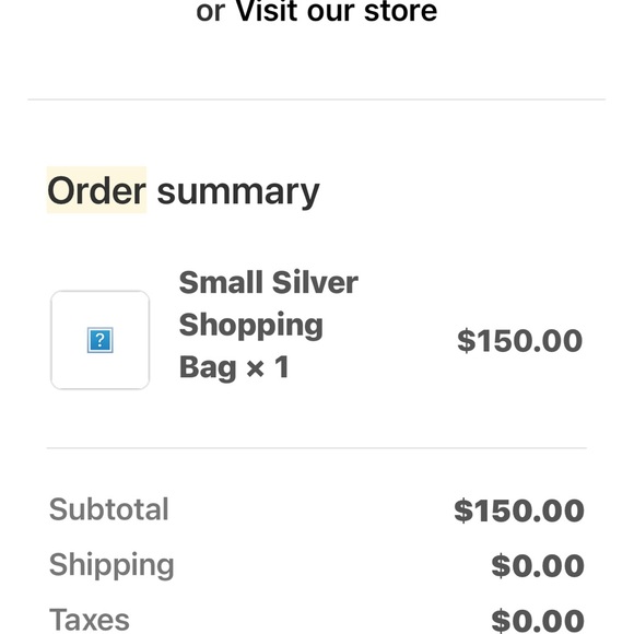 Telfar mini silver bag - Picture 5 of 5